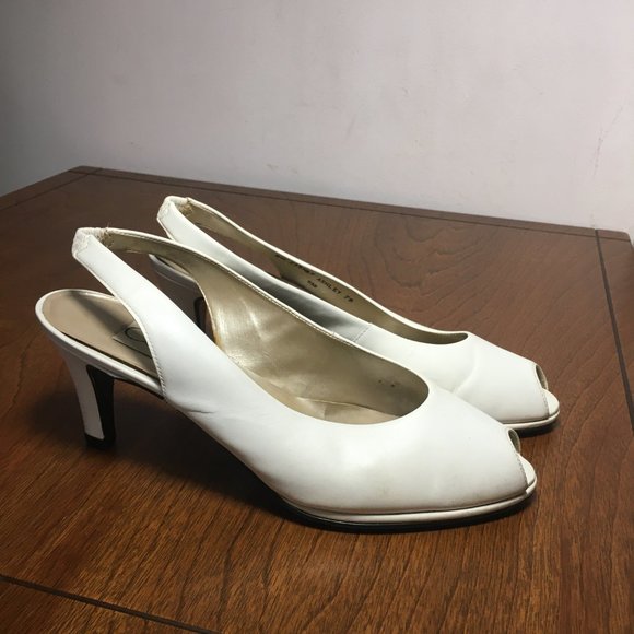 CONNIE Open Toe Slingback High Heel Shoes - Picture 4 of 4